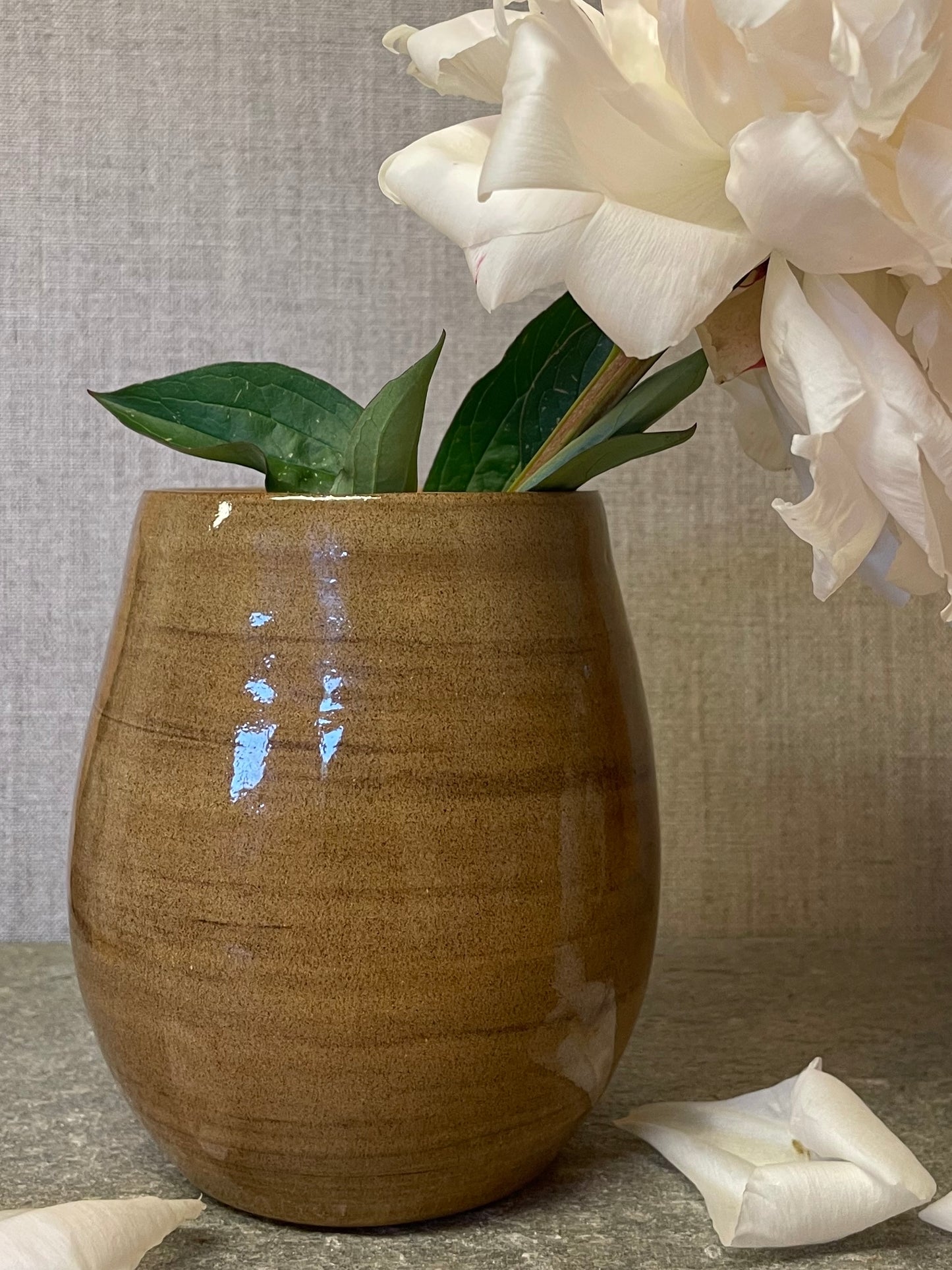 Vase mokka høy